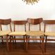 4 chaises scandinaves vintage