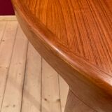 Baumann scandinavian scandinavian teak round table with 2 scandinavian extensions