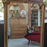 Old large gilded mirror
