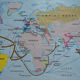 Vintage MDI school map "The World in the Early 19th Century"