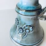 Enamelled ceramic candle holder