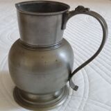 Tin wine pitcher