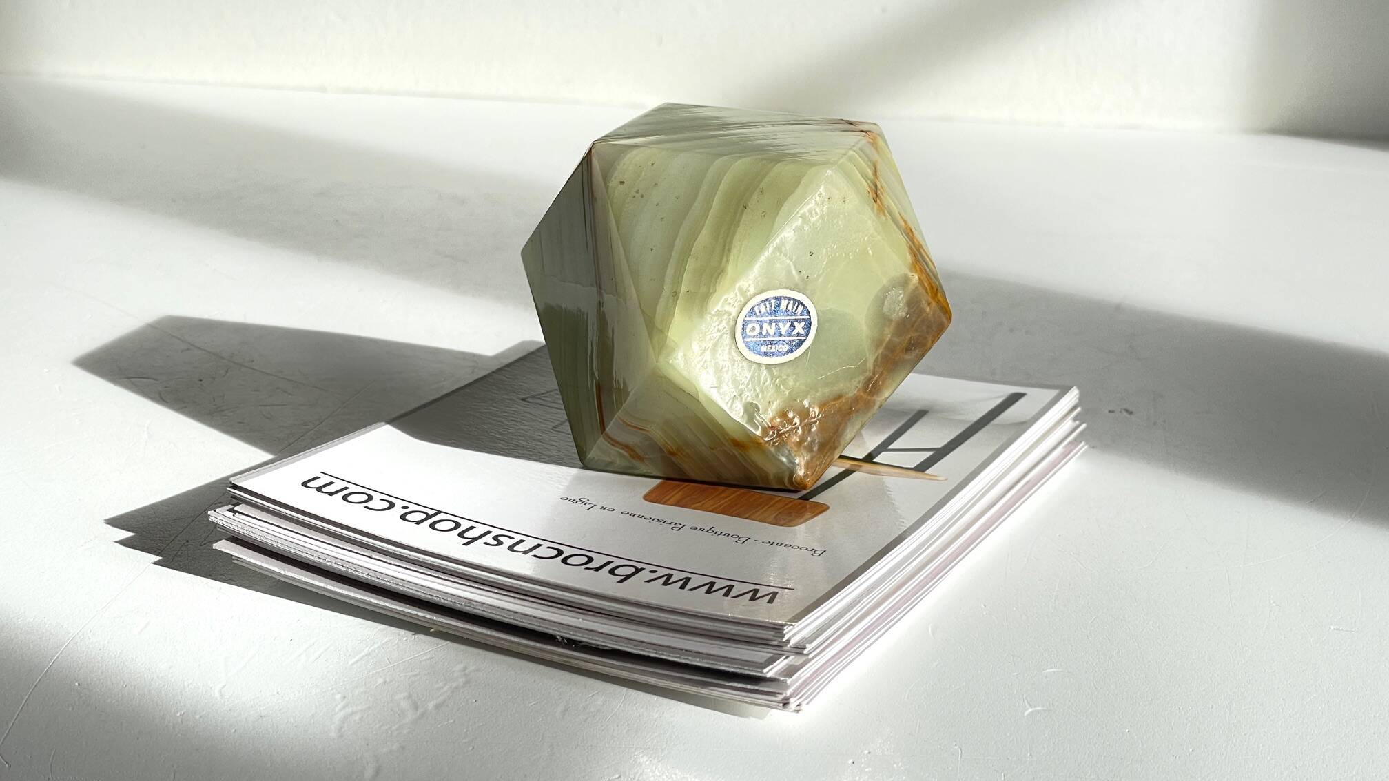 Onyx vintage bookends