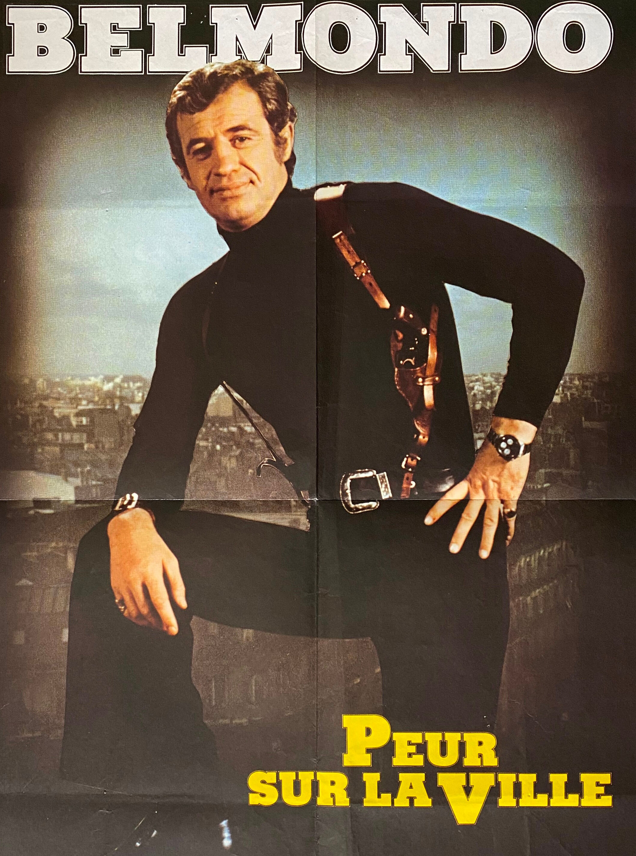 Original cinema poster Fear over the City Jean-Paul Belmondo 1975