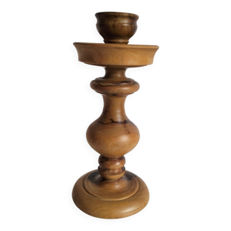 Wooden candlestick