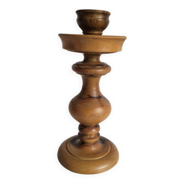 Wooden candlestick