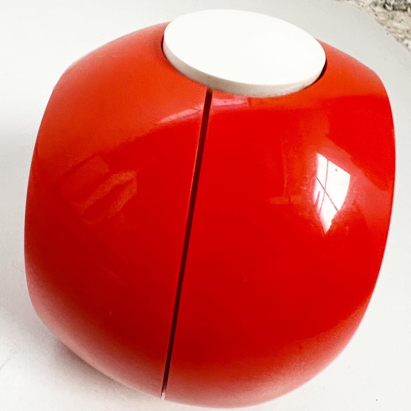 Vintage alarm clock Goldbühl orange