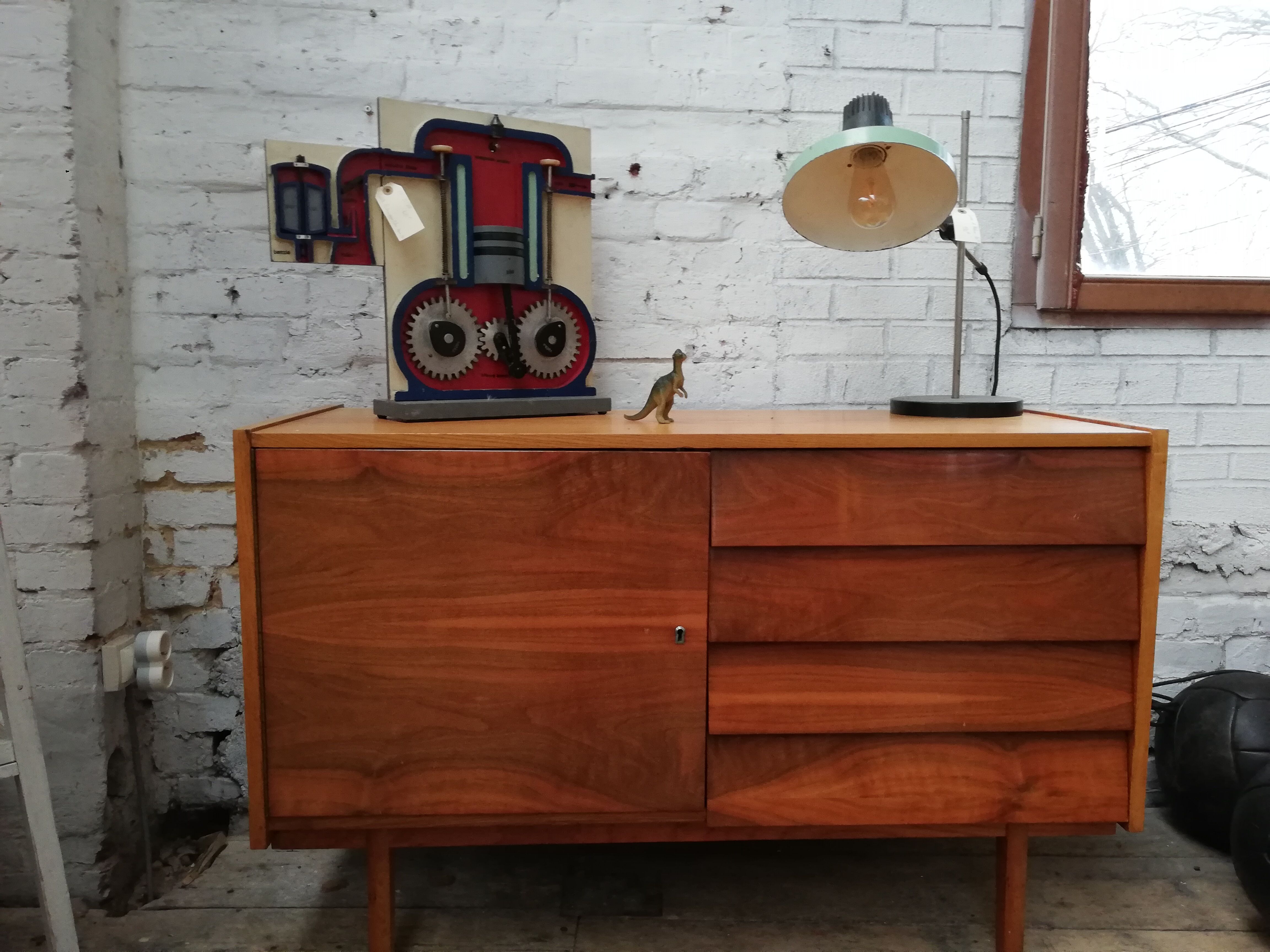 Vintage chest of drawers, Czech row1960, Jiří Jiroutek, vintage