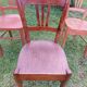 5 wooden bistro chairs