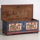 Antique blue folk art style chest (c.1920)