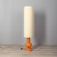 Vintage 70s floor lamp in orange glass Italian design