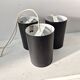6 Louis Poulsen "pipe" pendant lights, 1960s, lacquered steel