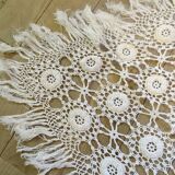 Hand crocheted bed top