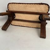 Vintage cowhide footrest