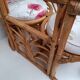 Vintage rattan table and chairs set