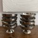 Vintage stainless steel ice cream cups
