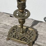 Bougeoir Victorien en bronze doré