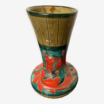 Ceramic vase C.E Italy