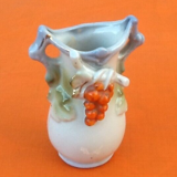 Vase   céramique à décor floral