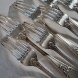 12 SOH Silver Metal Table Forks