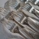 12 SOH Silver Metal Table Forks