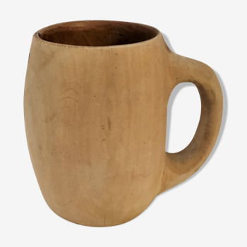 Brutalist wooden cup