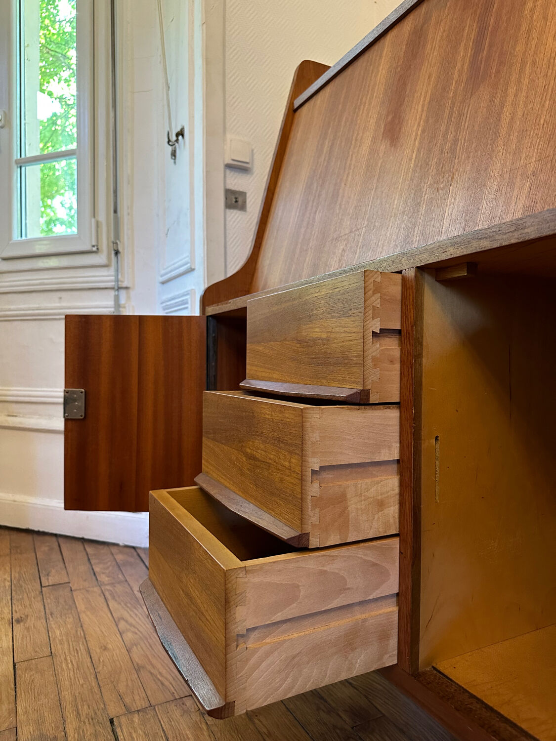 Secretary Vintage English teak 60s