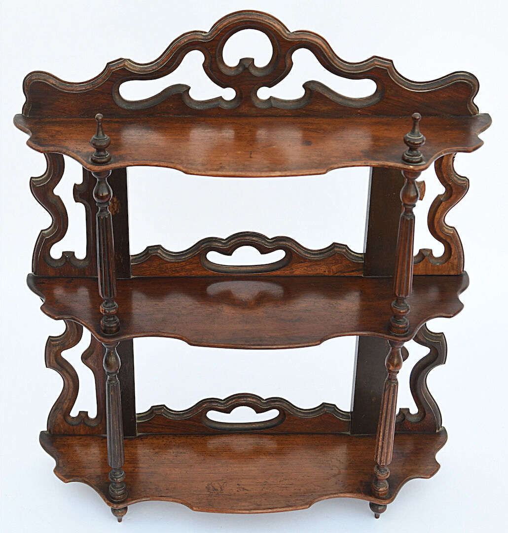 Rosewood wall shelf