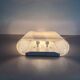Simple wall lamp in heavy Murano glass from the mid-century, 1960, Italy.