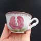 Set of 10 tea cups or coffee Niderviller model Cassandra - Flower decoration