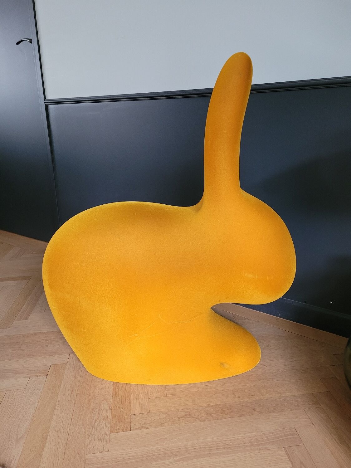 Rabbit chair by Stefano Giovannoni - Large velvet model