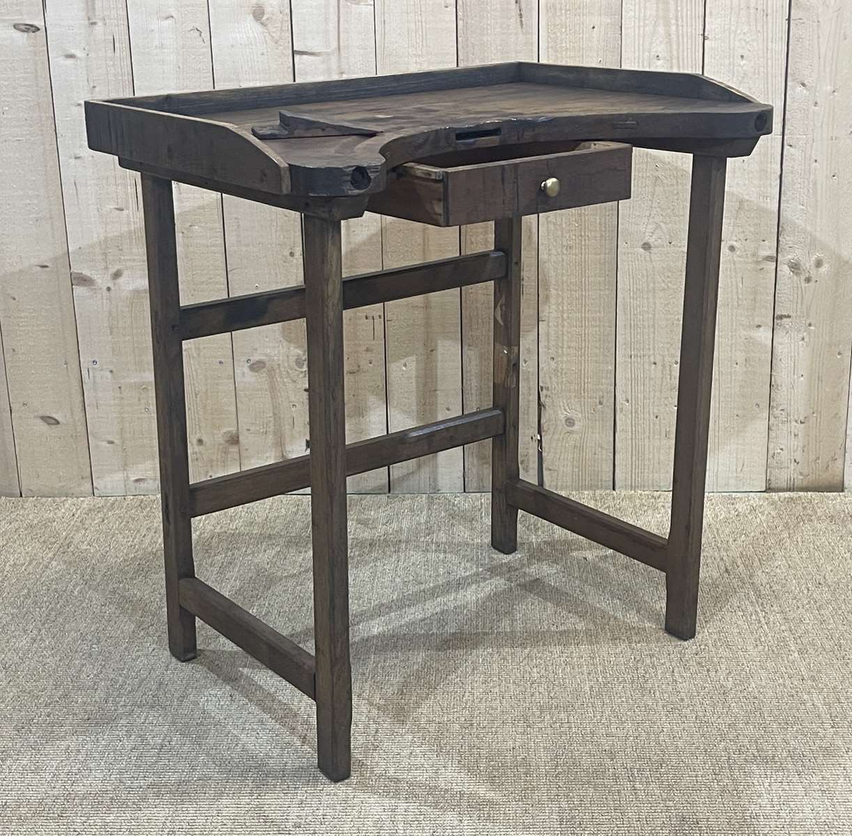 Table de travail de bijoutier en chêne début XXème