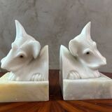 Pair of Fox Terrier Bookends