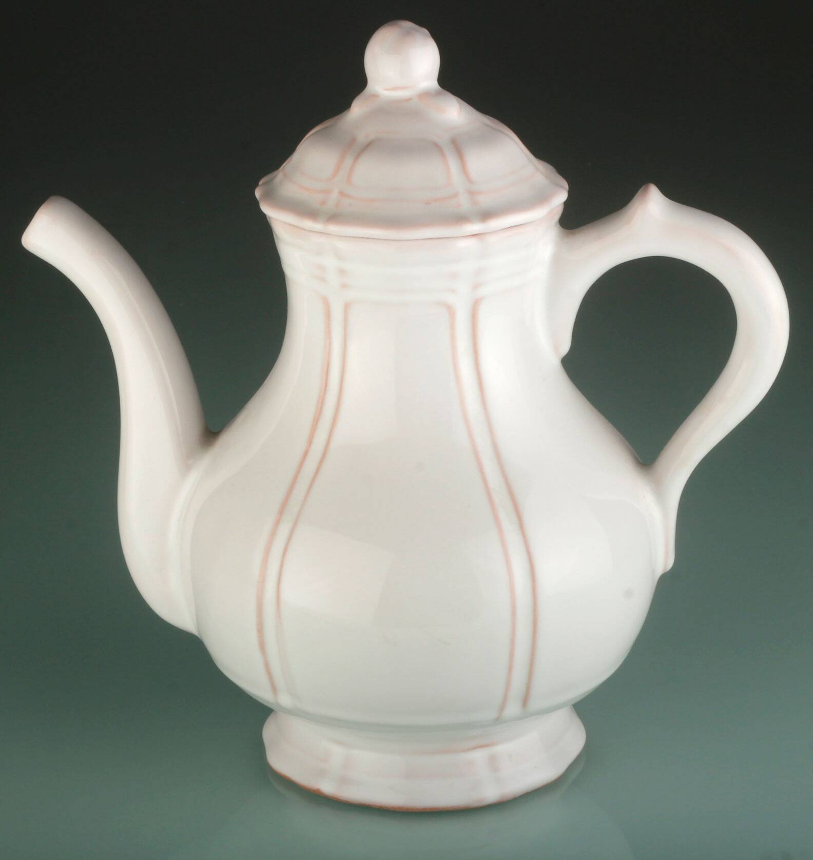 White teapot Henriot Quimper