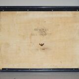 Stackable British military office table in stainless steel