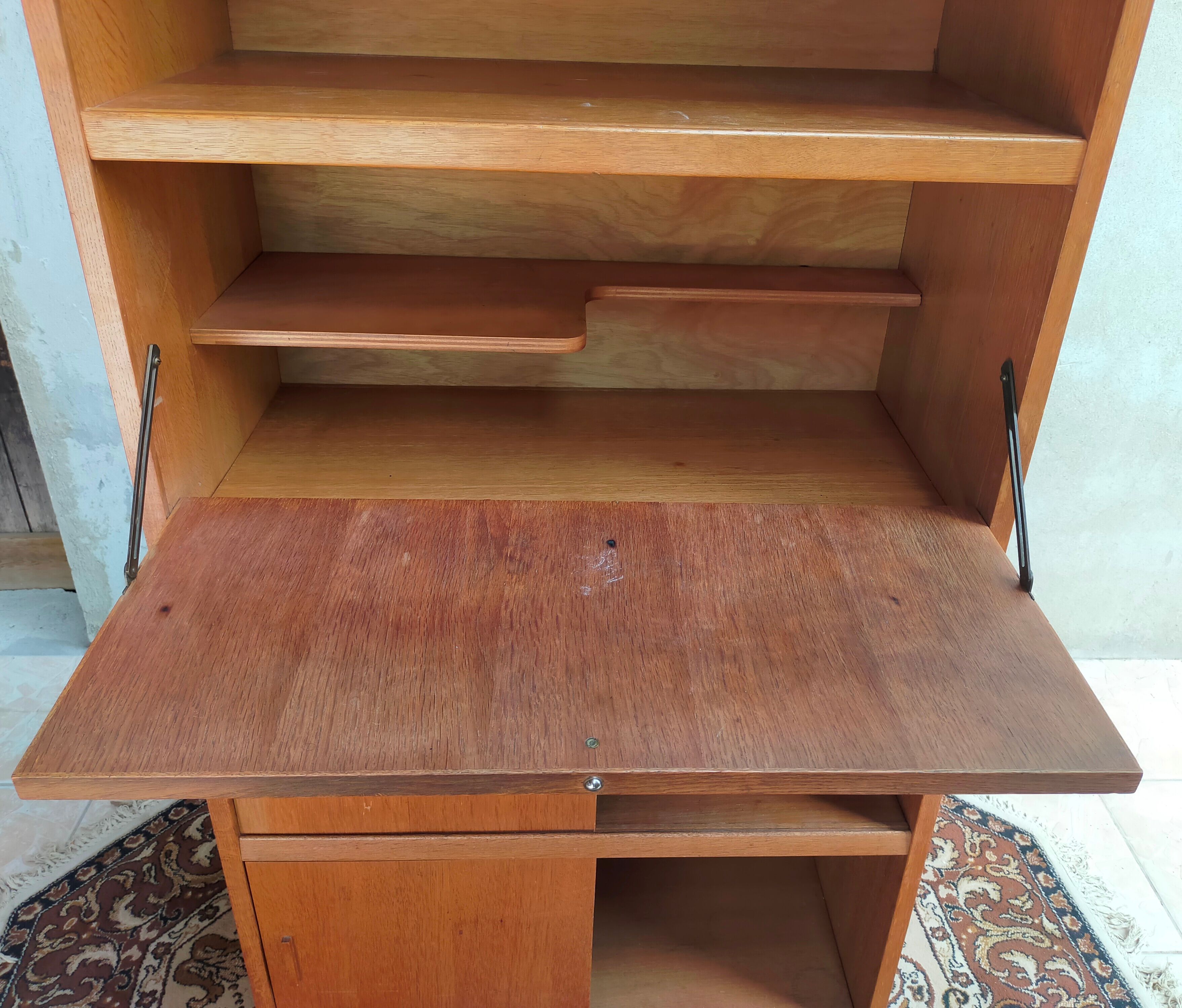 Vintage oak secretary