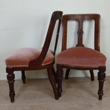 pair of quality 19th century English mahogany chairs circa 1850