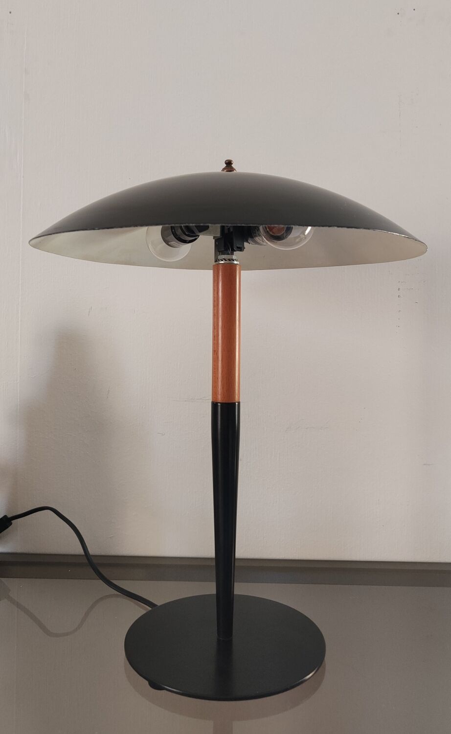 Mushroom lamp aluminor 1980