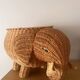 Panier éléphant en rotin