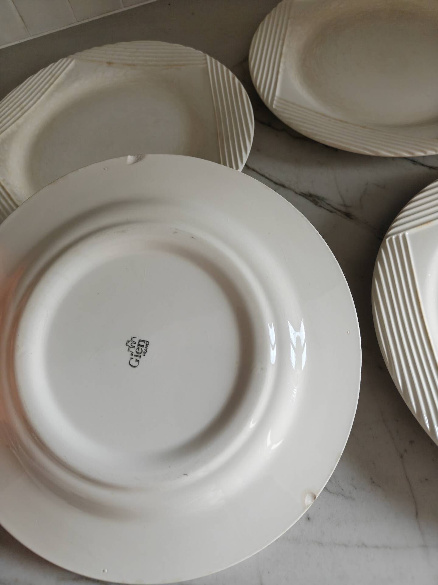 4 plates from gien
