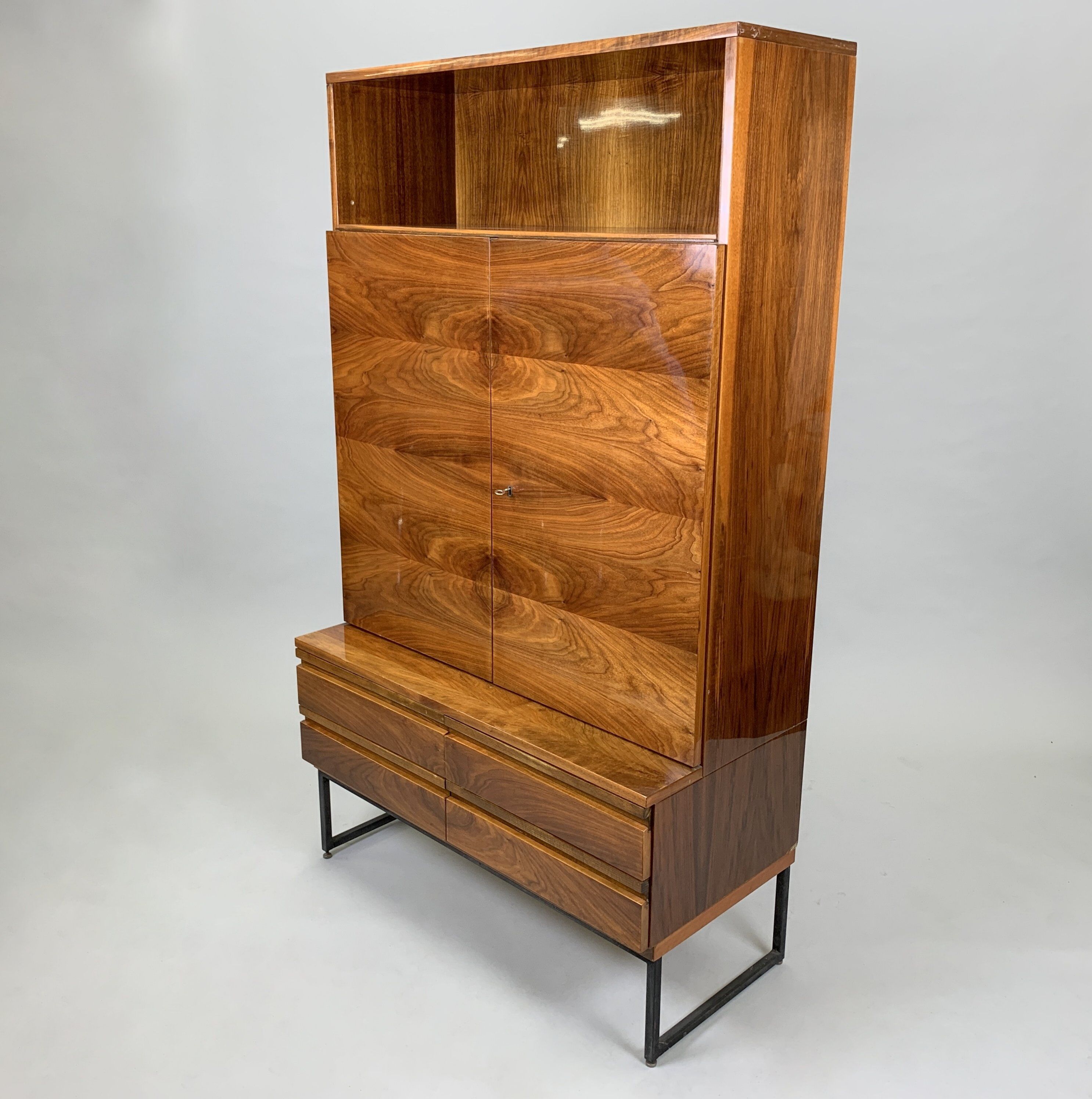 Vintage Cabinet 'Belmondo', High Gloss, Czechoslovakia, 1970's