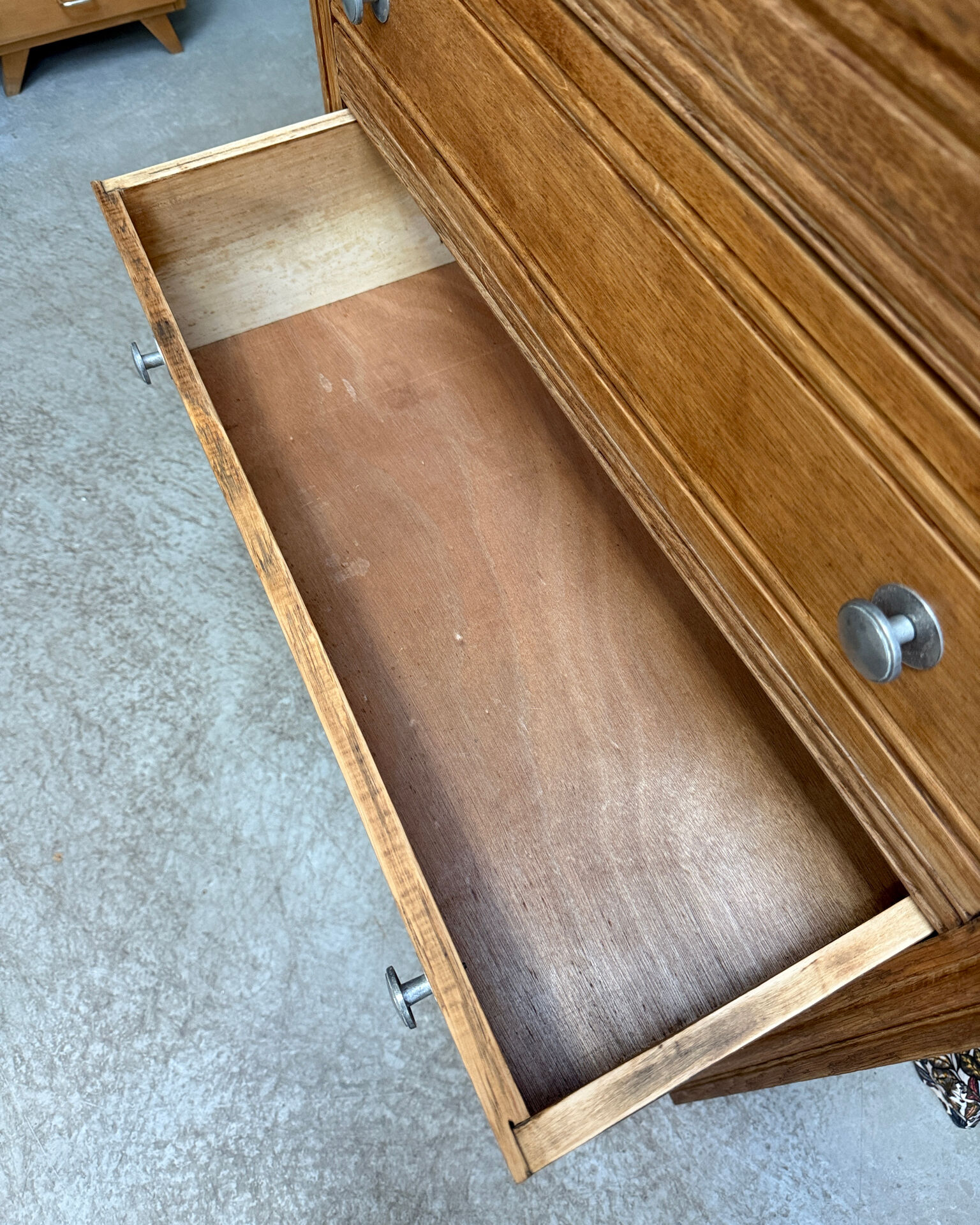 Large Art Deco oak chest of drawers (renovated)