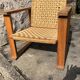 Old brutalist armchair