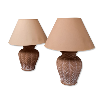 Paire de lampe decorative