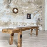 Table basse primitive en bois massif