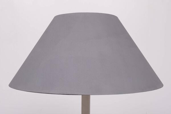 Lampadaire en cuir blanc par Star Leuchten Allemagne années 1970