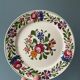 Set of 8 flat plates in Sarreguemines earthenware, model "Rusticana"