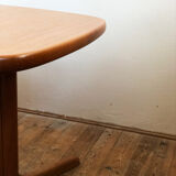 Oval danish mid-century extendable teak dining table by Rasmus, 1960s