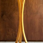 Oak coat rack with three branches