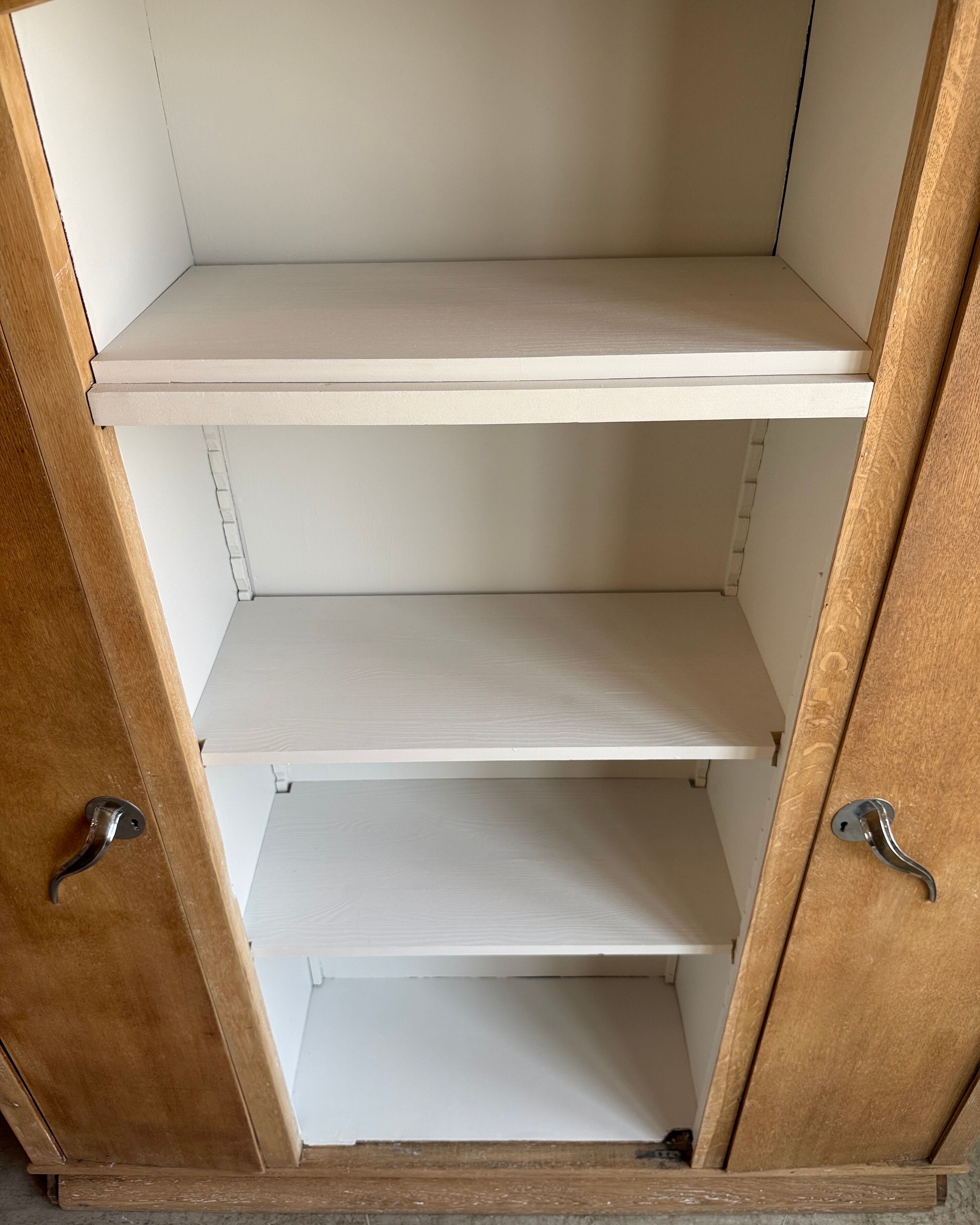 Art Deco oak library cabinet (renovated)